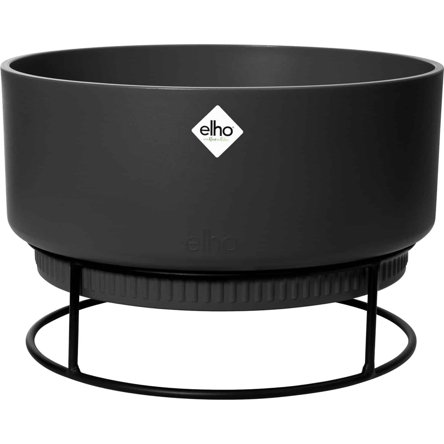 Elho Blumenschale B.for Studio Ø 30 cm x 19 cm Schwarz