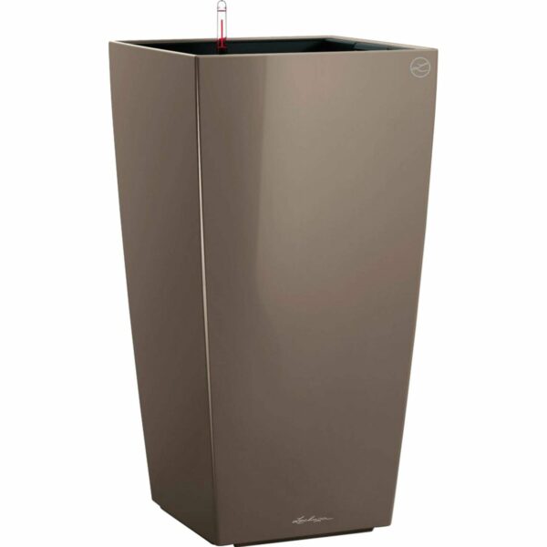 Lechuza Pflanzgefäß Cubico Premium 30 cm x 30 cm  Taupe hochglanz