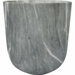 Übertopf Ø 14 cm Marmoroptik Schwarz