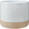 Dolomit-Pflanztopf Hellgrau 16 cm x Ø 19
