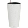 Lechuza Pflanzsäule Cilindro Cottage Weiß Ø 32 cm integr. Erdbewässerungssystem