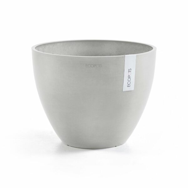 Ecopots Pflanztopf Antwerp Weißgrau 50 cm x 37