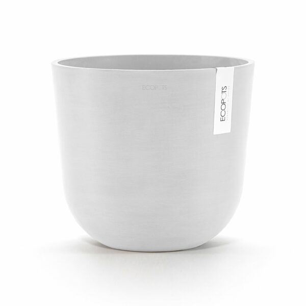 Ecopots Pflanztopf Oslo Weiß 25 cm x 21