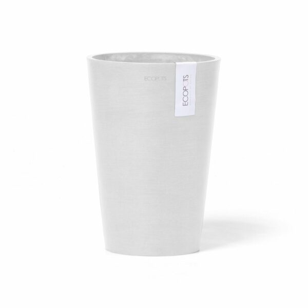 Ecopots Vase Pisa Weiß 17