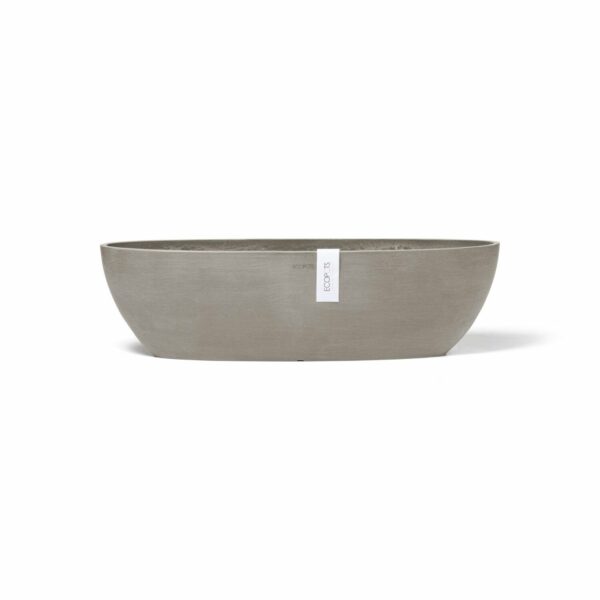 Ecopots Pflanzschale Sofia Lang Braungrau 56 cm x 14 cm x 16 cm