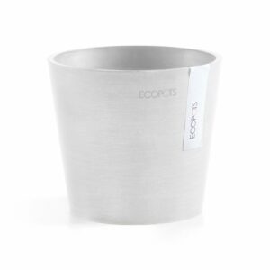 Ecopots Pflanztopf Amsterdam Mini Weiß 13 cm x 11