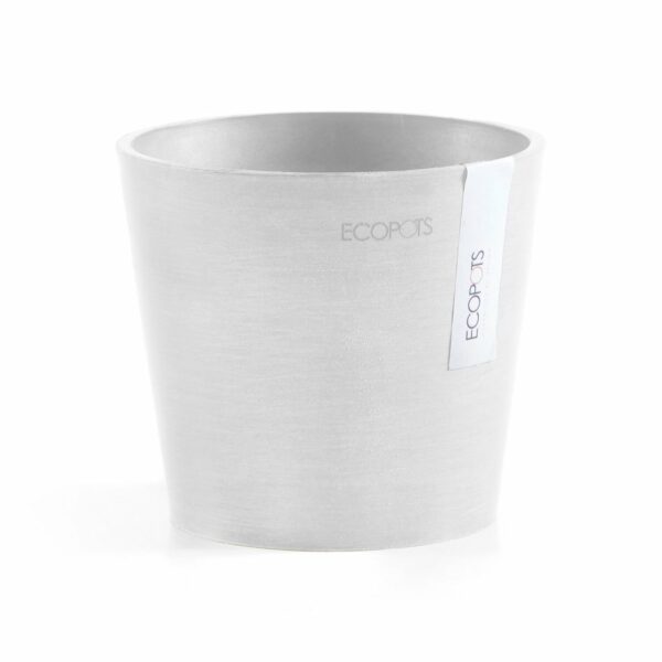 Ecopots Pflanztopf Amsterdam Mini Weiß 13 cm x 11