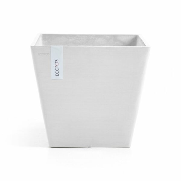 Ecopots Pflanztopf Rotterdam Weiß 30 cm x 26 cm