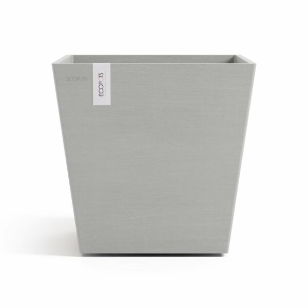 Ecopots Pflanztopf Rotterdam Weißgrau 35