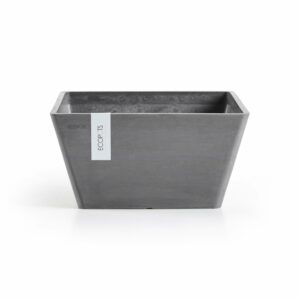 Ecopots Pflanzschale Berlin Quadratisch Grau 25 cm x 12