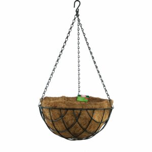 Bellissa Hanging Basket Schwarz inkl. Kokoseinsatz  Ø 55 cm