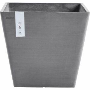 Ecopots Pflanztopf Rotterdam 40 cm x 40 cm x 35 cm Grau