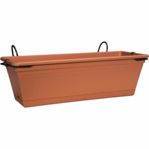 Florus Blumenkasten-Set 28 cm x 50 cm x 20 cm terrakotta