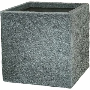 Pflanzgefäß Revens Glatt 29 cm x 30 cm x 30 cm Dunkelgrau