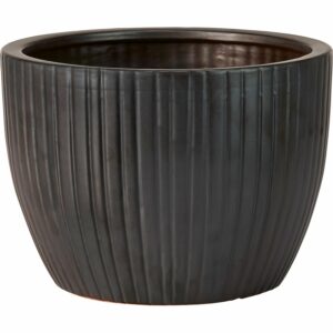 Tonpflanztopf  41 cm x 41 cm x 29 cm Schwarz