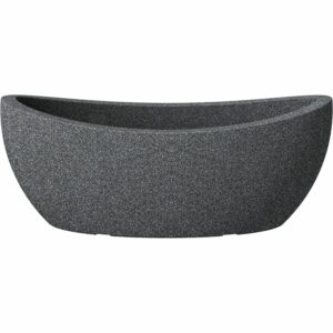 Scheurich Jardiniere Wave Globe 58 cm x 24 cm Schwarz-Granit