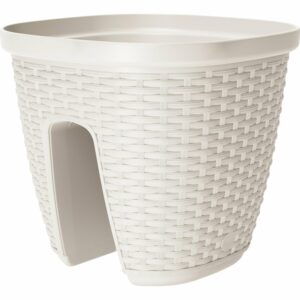 Poétic Geländertopf Casa Mesh Ø 30 cm Weiß