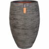 Capi Pflanztopf Nature Rib Elegant Deluxe Riffel Ø 40 cm x 60 cm Anthrazit