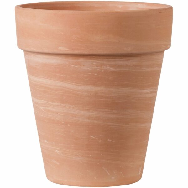 Deroma Pflanztopf Alto Duo Ø 22 cm x 25 cm White Weiß gestreift