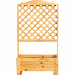 Promadino Rankkasten Romantica mit Rankgitter (BxTxH) 80 cm x 38 cm x 140 cm