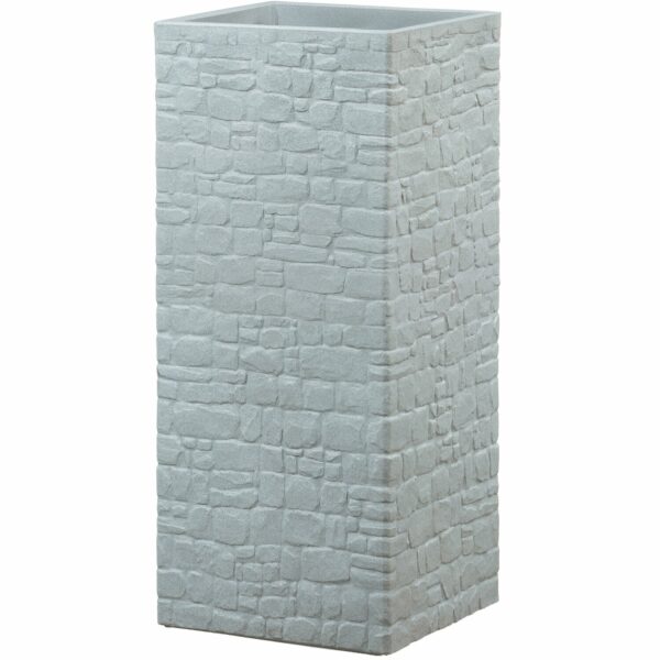 Scheurich Pflanzgefäß Muretto High 26 x 26 cm x 60 cm in Stony Grey