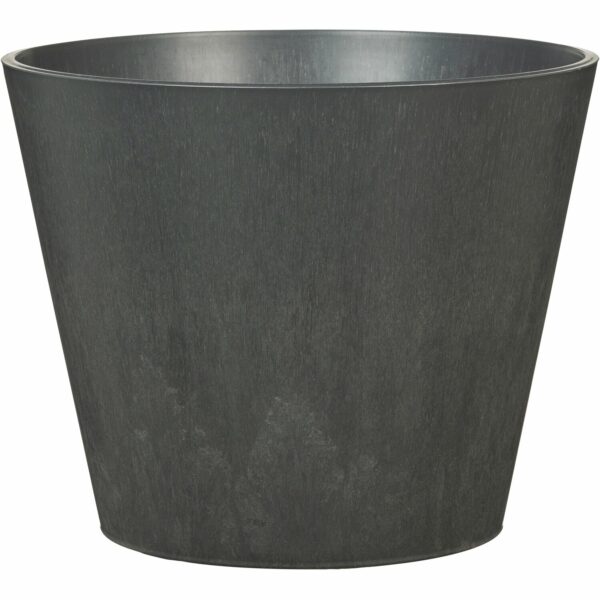Scheurich Pflanzgefäß Purista+ Ø 30 cm Carbon mit Bewässerungseinsatz