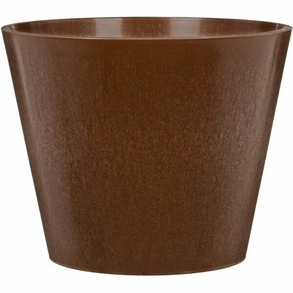 Scheurich Pflanzgefäß Purista+ Ø 30 cm Walnut mit Bewässerungseinsatz