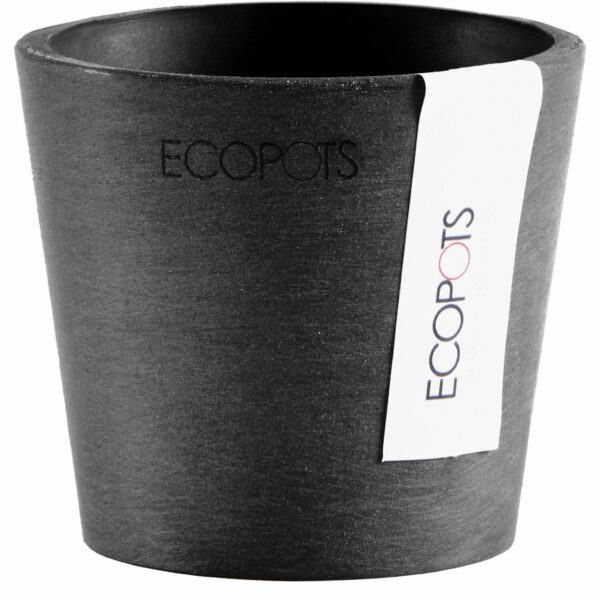 Ecopots Pflanztopf Amsterdam Mini Dunkelgrau 8 cm