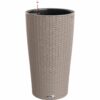 Lechuza Pflanzsäule Cilindro Cottage Sandbraun Ø 32 cm mit Erdbewässerungssystem