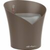 Lechuza Übertopf Orchidea Taupe ø 18 cm mit inkl. Orchideensubstrat